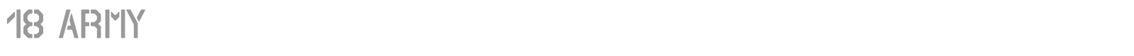 18 Army font preview